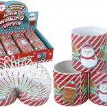 Ikonische rot-weiße Feder mit festlichem Motiv 6 cm