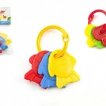 Rassel-Schlüssel für Babys – bunter Anhänger-Set