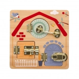 Holztafel mit Schlössern Kinder der Welt