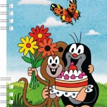 Notizbuch A6 mit Ringbindung - Maulwurf