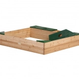 AXI Sandkasten aus Holz mit Stauraum und Plane