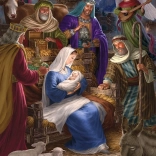 Familienpuzzle COBBLE HILL Heilige Nacht 350 Teile