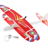 USB-aufladbares faltbares Polystyrol-Flugzeug