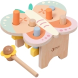 Holztisch mit Buntstiften CLASSIC WORLD Montessori Schmetterling