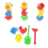 Sandspiel-Set mit Schaufel, Harke und Förmchen