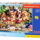 300-Teile-Puzzle – Welpen mit Dessert