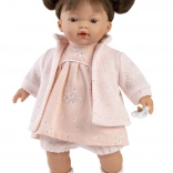 Llorens Vera – realistische sprechende Puppe mit Geräuschen und weichem Stoffkörper, 33 cm