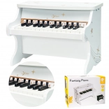 Klassisches Holz-Kinderklavier CLASSIC WORLD mit Lehrbuch