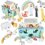 Holz-Formsortierer Arche Noah Lulilo, Schiff mit Tieren