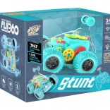 RC-Auto transparentes grünes Stuntfahrzeug mit LED und Sound