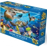 3D-Puzzle Schildkrötenstrand, 48 Teile