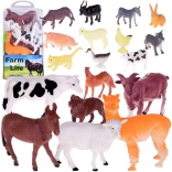 Bauernhof-Set mit Tieren – Kuh, Pferd, Hund, Ente, 27 Teile