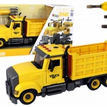 Gelber Kipp-Lkw mit Sounds und Schraubset