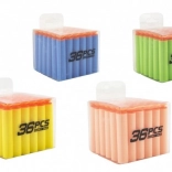 Ersatz-Schaumstoffpfeile mit Saugnapf, 36 Stk. in tragbarer Box