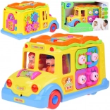 Fröhlicher interaktiver Bus für Kinder