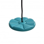 Schaukelnder Disk mit türkisfarbener Kunststoffoberfläche