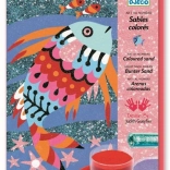 Bilder aus Sand und Glitzer: Regenbogenfische