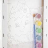 Grafix Malen nach Zahlen – Weihnachtsbaum, Leinwand auf Rahmen 19,5 × 29,7 cm