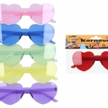Karnevalsbrille aus Kunststoff in Herzform