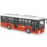 Bus mit Effekten rot