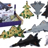 Flugzeugmodell mit Friktionsantrieb und Dampfeffekt, wiederaufladbar, 3 Farben