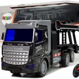 RC-Abschleppzug schwarz 36 cm mit LED-Lichtern