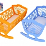 Kunststoffwiege für Puppen – Schaukelbettchen