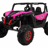 Elektrisches Kinder-Buggy 4x4 rosa mit Fernbedienung, LED und MP3