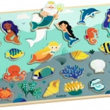 DJECO Holz-Steckpuzzle Meereswelt