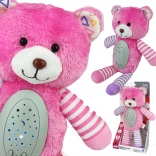 Plüsch-Einschlafhilfe – rosa Teddybär mit 2-in-1-Projektor, 10 Wiegenlieder WOOPIE