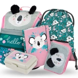 Set Schulbedarf Zippy Baby Koala: Rucksack, Federmäppchen, Beutel, Ordner, Brotdose