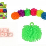 Antistress Quetschball aus Silikon mit Licht 7 cm