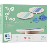 Tauziehen auf der Balance-Board – Holzspiel für 2 Spieler