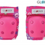 Globber Kinderschützer-Set Blumen rosa