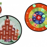 Beidseitige Klettscheibe mit Bällen 34 cm