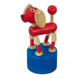 Detoa drückbare Figur Hund aus Holz