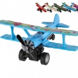 Doppeldecker mit Rückziehantrieb 10 × 11 cm, Metall/Kunststoff – Farbmix