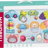 Set mit Rasseln und Beißringen Tiere 12 Stk.