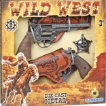 Cowboy-Set 2 Revolver mit Abzeichen GONHER