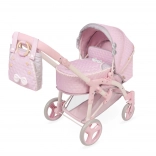 Klapbarer Puppenwagen 3-in-1 mit Tragetasche Sophie 75 cm