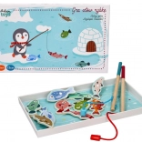 Magnetisches Spiel – Pinguin beim Angeln