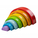 Kleine Holz-Regenbogen-Steckspiel BIGJIGS BABY