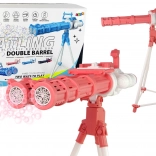 Seifenblasenmaschine auf Stativ pink – elektrische Seifenblasen-Turm mit verstellbarer Höhe