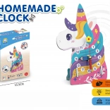 Konstruktionsset Uhr Einhorn