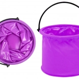Lila zusammenklappbarer Plastikeimer