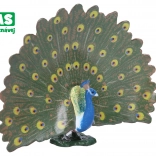 Handgefertigte Figur Pfau 12 cm