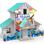 3D Holzhaus – Malpuzzle