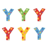 Holzbuchstabe Y mit Sternchen von Bigjigs Toys
