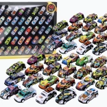 Set aus farbigen Metallautos mit Antrieb – 50 Stk.