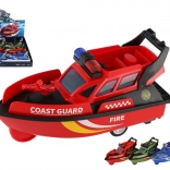 Rettungsboot aus Plastik mit Uhrwerk 14 cm